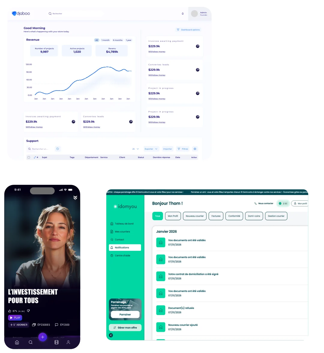 Apercu projet mobile