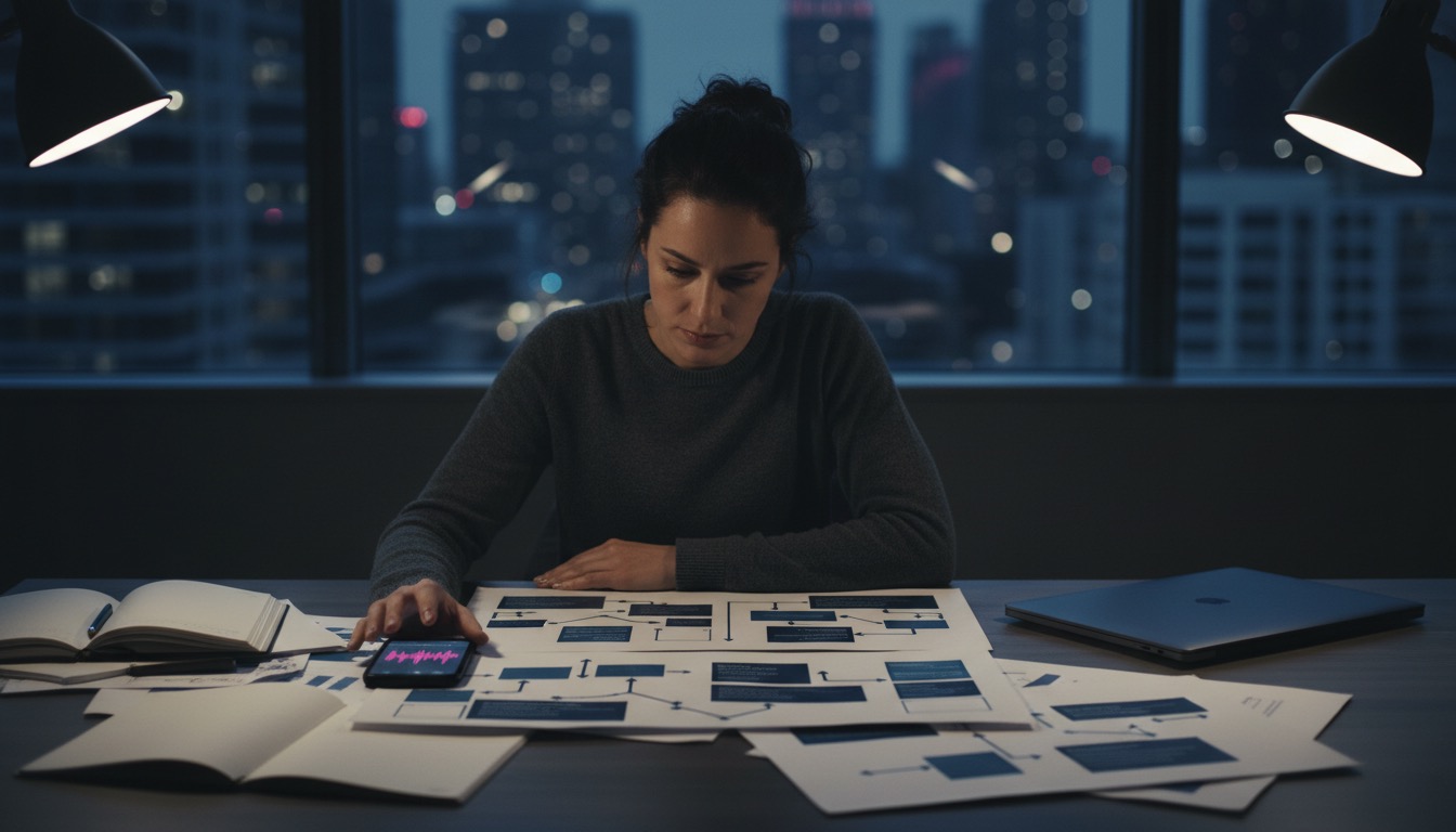 Dashboard CRM et équipe opérations en pilotage dans un environnement premium