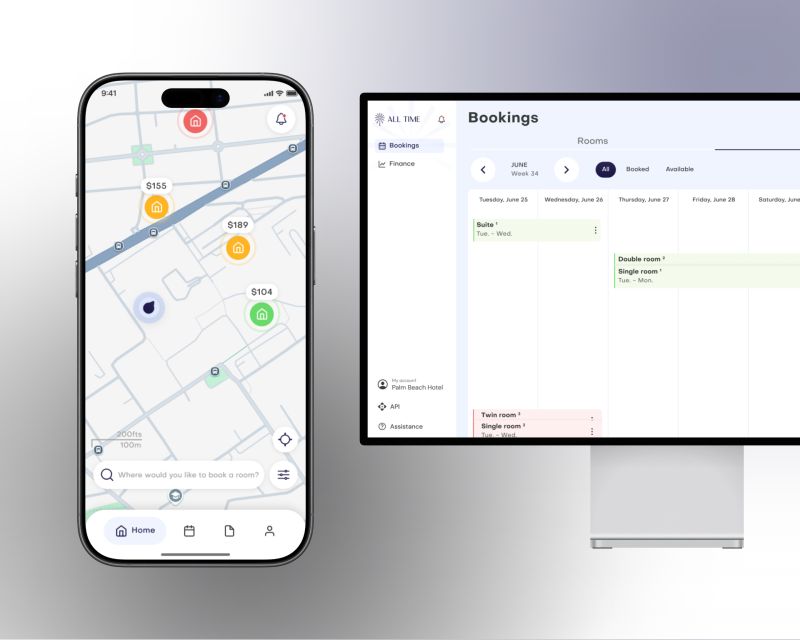 Produit disponible sur mobile et desktop avec une experience coherente entre les deux surfaces